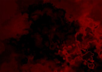 暗闇に光る赤い幻想的な水彩テクスチャ背景
