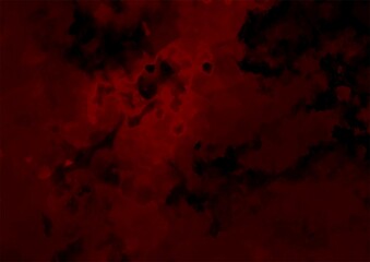 赤い幻想的な血の水彩テクスチャ背景
