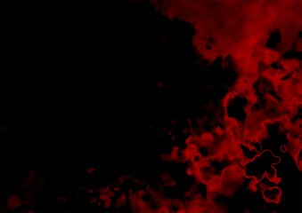 赤い幻想的な血の水彩テクスチャ背景
