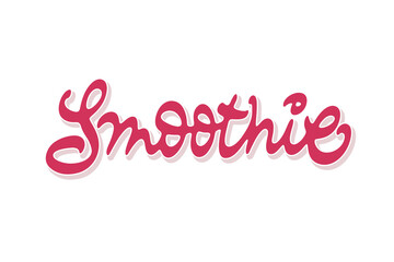 Smoothie vector lettering