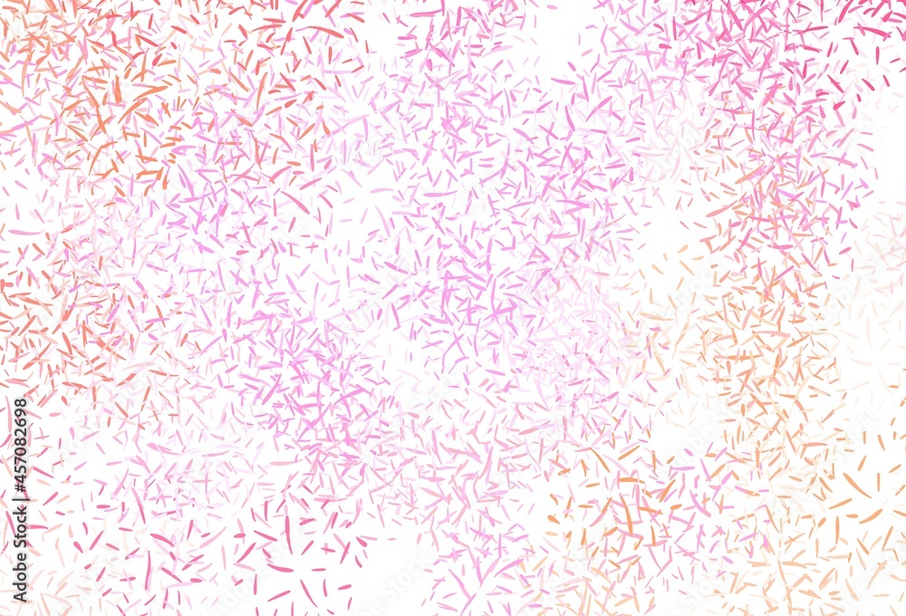Poster light pink, yellow vector pattern with sharp lines.