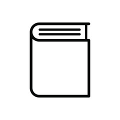 Book vector icon. notebook illustration sign. documents symbol or logo.