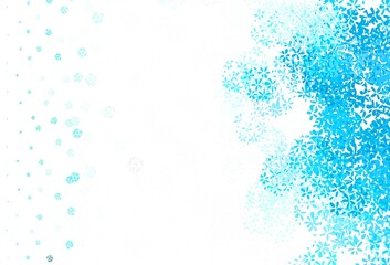 Light Blue, Green vector natural backdrop with leaves.