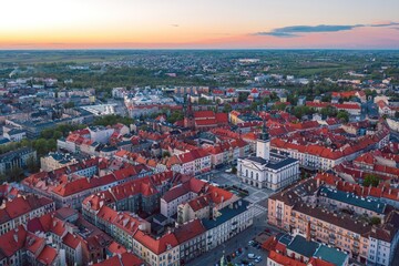 Evening in Kalisz Wielkopolski, Poland
