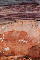 Art of 3,000-year-old cliff paintings.