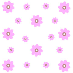 Flower blossom seamless pattern