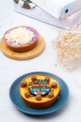 Martabak Mini or Martabak Mini Bangka with various Topping. The martabak mini bangka is made from a mixture of flour, eggs, sugar, baking soda, coconut milk and water.