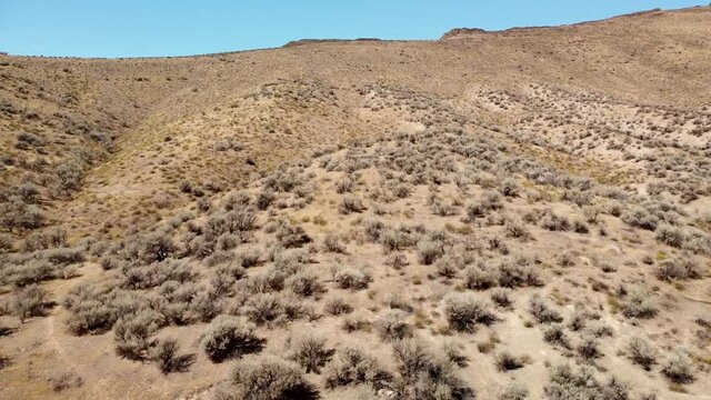 Desert Canyon Sagebrush Hill Climb with Peak Crest 