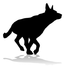 Dog Silhouette Pet Animal