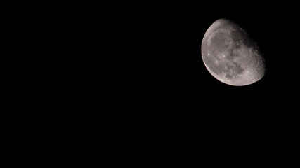 Obraz premium moon in the night half-moon