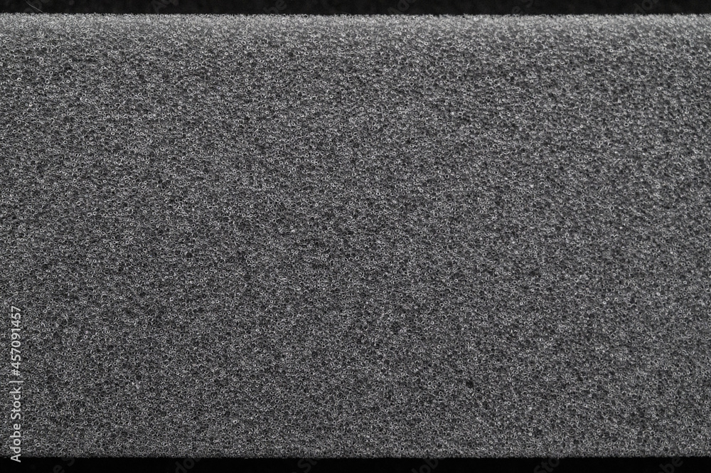 Wall mural Acoustic foam rubber. Fine grained gray texture. Background for the design of the site, booklet, album. Emptiness and silence, the soft wall of the cinema. The stereo system is playing. 