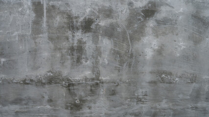 The new white-gray cement wall surface, the construction scratched the surface to make it attractive