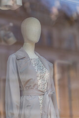 mannequin in shop window