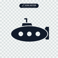 Submarine icon symbol template for graphic and web design collection logo vector illustration
