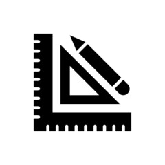 Measure vector Solid icon style illustration. EPS 10 file