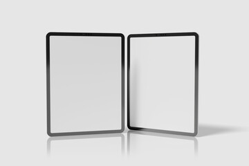 Blank Tablet Pro For Device Mockup. 3D Render.