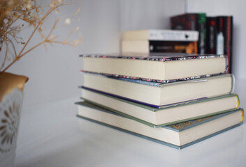 stack of books