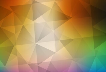 Obraz premium Light Multicolor vector triangle mosaic texture.