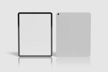 Blank Tablet Pro For Device Mockup. 3D Render.