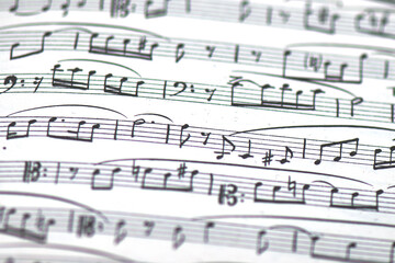 Fototapeta premium Detail of musical score