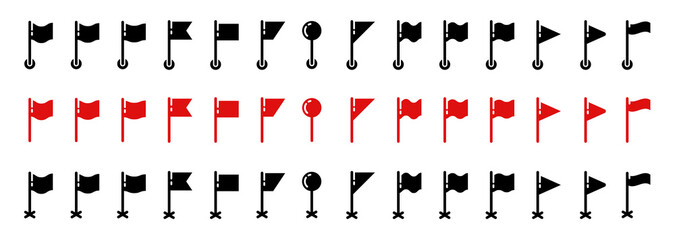 Pointer of location on the map. Set of checkboxes for location on the map. Indicative marker for applications, websites and other resources. Vector elements.