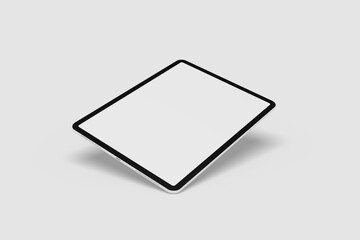 Blank Tablet Pro For Device Mockup. 3D Render.