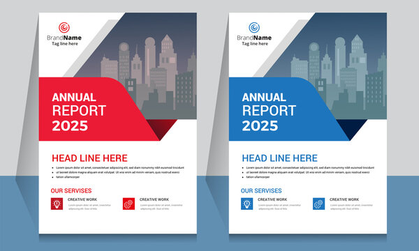 Annual report corporate brochure template layout design. It's also compatible with brochure, booklet, flyer, book cover, magazine cover, report annual, bifold, flyer, leaflet. Fully editable
