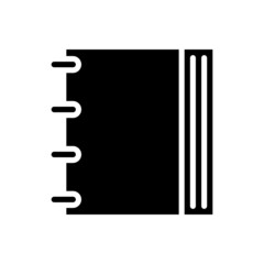 Book vector icon. notebook illustration sign. documents symbol or logo.