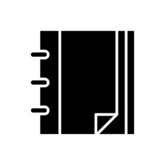 Book vector icon. notebook illustration sign. documents symbol or logo.