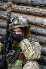 Female serviceman