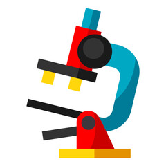 Illustration of microscope. Object for medicine and health.