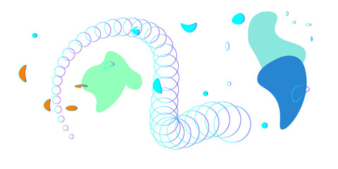 blue and green paint splashes