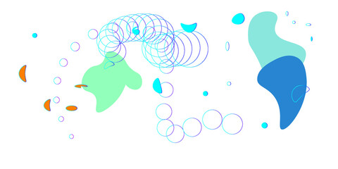 blue and green paint splashes
