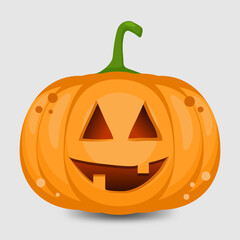 Pumpkin for Halloween on white background