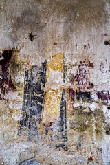 the remains of a church painting, texture