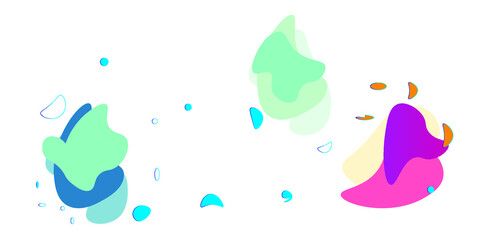 blue and green paint splashes