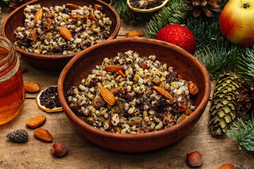 Traditional Christmas dish Kutya