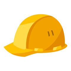 Illustration of helmet. Housing construction item. Industrial symbol.