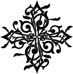 Stylized ornamental cross