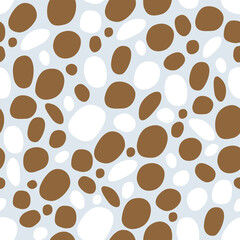 Seamless Pattern in Abstract Style. Colorful Circles for Design. Vector Illustration