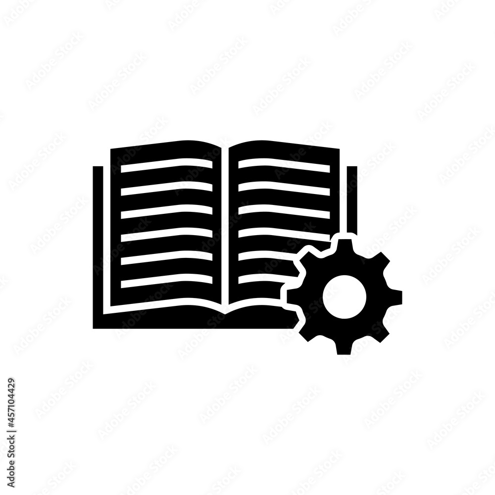 Poster document vector icon set. technical documentation illustration sign collection. manual symbol.