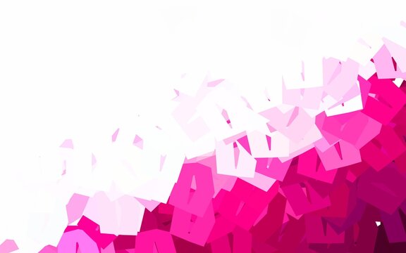 Light Pink vector layout with hexagonal shapes.