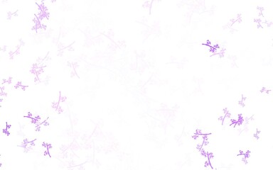 Light Purple vector natural artwork with branches.