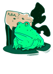 Disgruntled toad