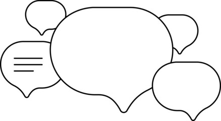 Bubble message icon design isolated on white background