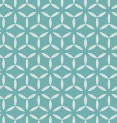 Fototapeta premium Seamless ornamental vector patterns on a colored background. Modern line art illustrations for wallpapers, flyers, covers, banners, minimalistic ornaments, backgrounds.