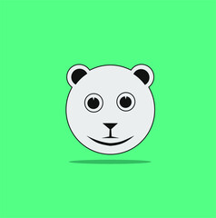 Vector of panda face