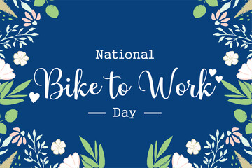 Obraz premium National Bike To Work Day