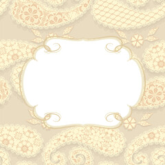 Background in ethnic traditional style.