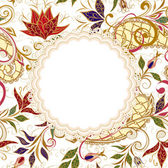 Background in ethnic traditional style.